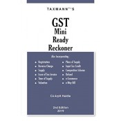 Taxmann's GST Mini Ready Reckoner 2019 by CA. Arpit Haldia